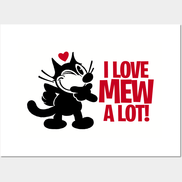 FELIX - I love mew a lot Wall Art by ROBZILLA